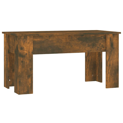 Soffbord rökfärgad ek 101x49x52 cm konstruerat trä