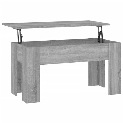 Soffbord grå sonoma 101x49x52 cm konstruerat trä