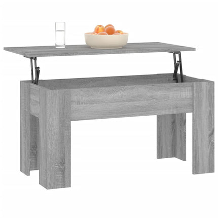 Soffbord grå sonoma 101x49x52 cm konstruerat trä