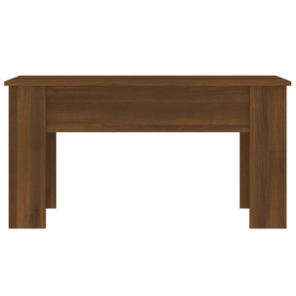 Soffbord brun ek 101x49x52 cm konstruerat trä