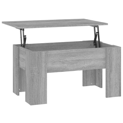 Soffbord grå sonoma 79x49x41 cm konstruerat trä