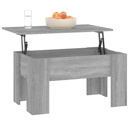Soffbord grå sonoma 79x49x41 cm konstruerat trä