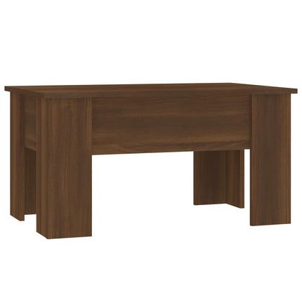 Soffbord brun ek 79x49x41 cm konstruerat trä