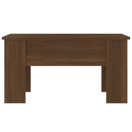 Soffbord brun ek 79x49x41 cm konstruerat trä