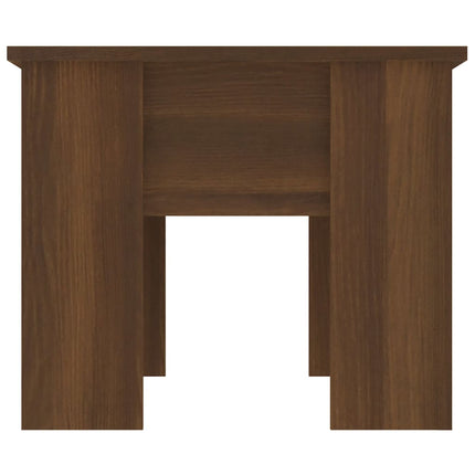 Soffbord brun ek 79x49x41 cm konstruerat trä