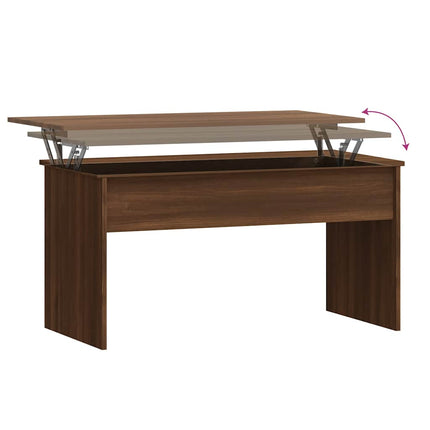 Soffbord brun ek 102x50,5x52,5 cm konstruerat trä