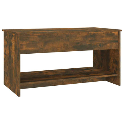 Soffbord rökfärgad ek 102x50x52,5 cm konstruerat trä