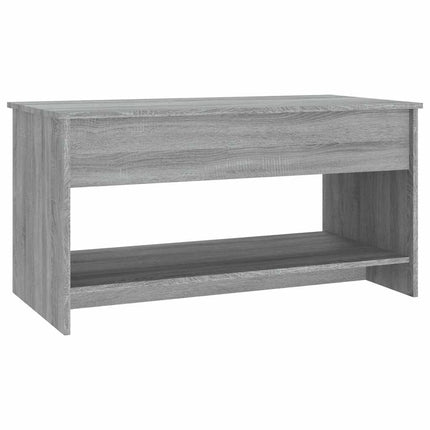 Soffbord grå sonoma 102x50x52,5 cm konstruerat trä