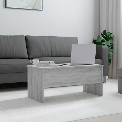 Soffbord grå sonoma 102x50,5x46,5 cm konstruerat trä
