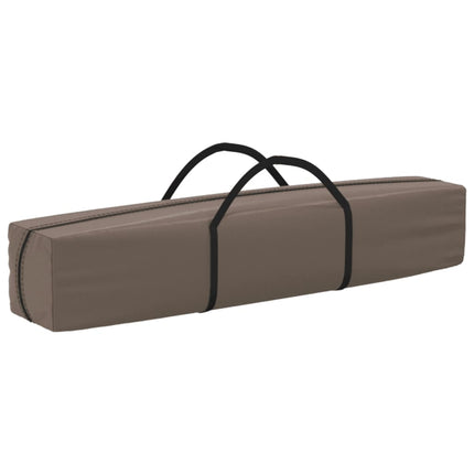 Hopfällbart partytält taupe 2x2 m