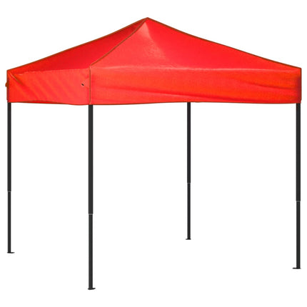 Hopfällbart partytält röd 2x2 m
