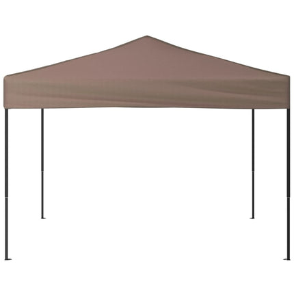 Hopfällbart partytält taupe 3x3 m