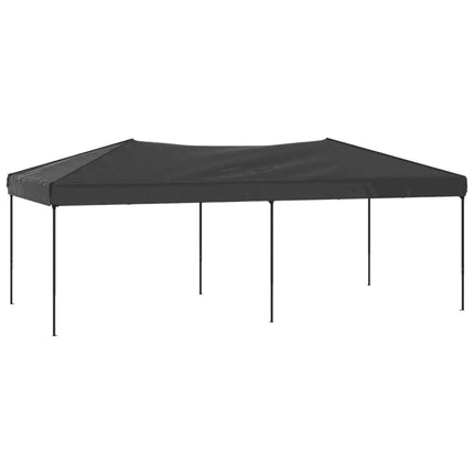 Hopfällbart partytält antracit 3x6 m