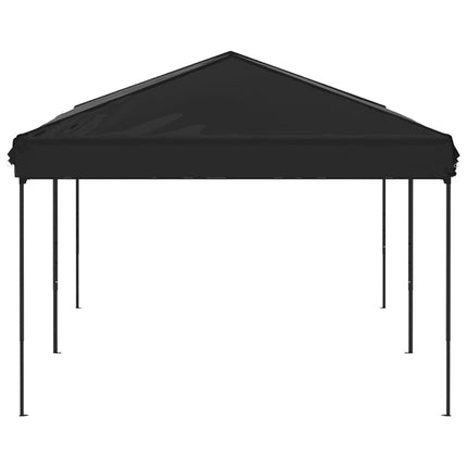 Hopfällbart partytält svart 3x6 m