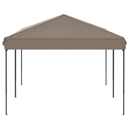 Hopfällbart partytält taupe 3x6 m
