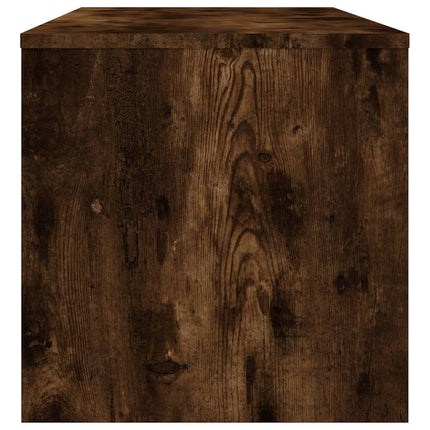 Tv-bänk rökfärgad ek 100x35x40 cm konstruerat trä