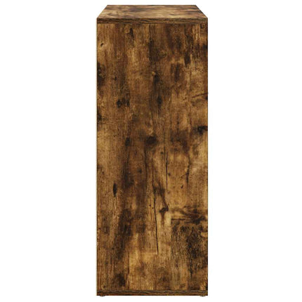 Skänk rökfärgad ek 60x30x75 cm konstruerat trä