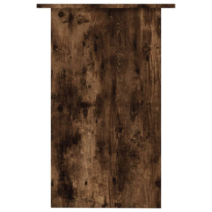 Skrivbord rökfärgad ek 90x50x74 cm konstruerat trä