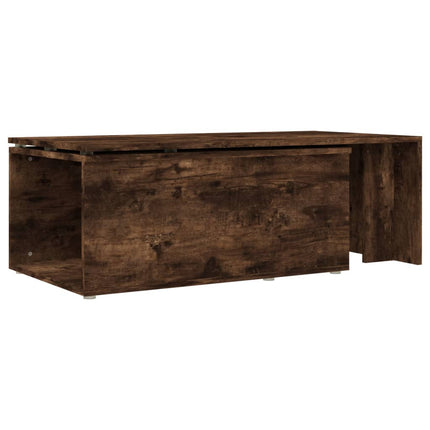 Soffbord rökfärgad ek 150x50x35 cm konstruerat trä
