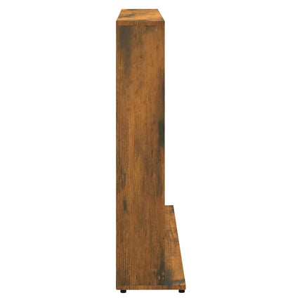 CD-hylla rökfärgad ek 100x23x89,5 cm konstruerat trä