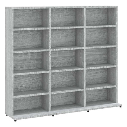 CD-hylla grå djävulen 100x23x89,5 cm konstruerat trä
