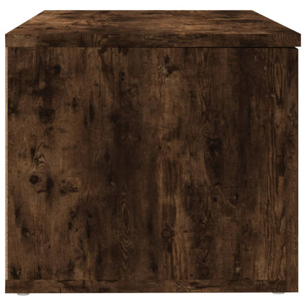 Tv-bänk rökfärgad ek 80x34x30 cm konstruerat trä