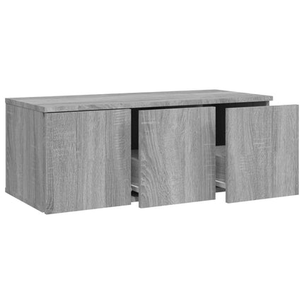 Tv-bänk grå sonoma 80x34x30 cm konstruerat trä