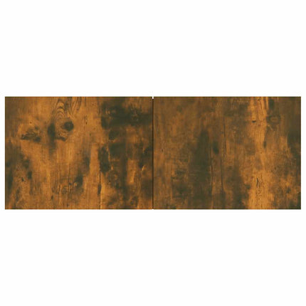 Tv-bänk rökfärgad ek 80x30x30 cm konstruerat trä
