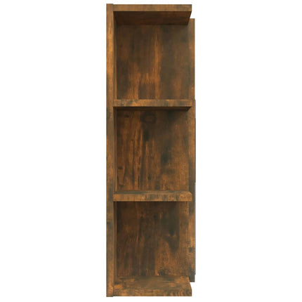 Spegelskåp för badrum rökfärga ek 80x20,5x64 cm konstruerat trä
