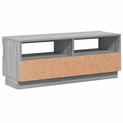Tv-bänk med LED-belysning grå sonoma 100x35x40 cm