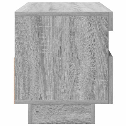 Tv-bänk med LED-belysning grå sonoma 80x35x40 cm