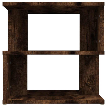 Soffbord rökfärgad ek 40x40x40 cm konstruerat trä