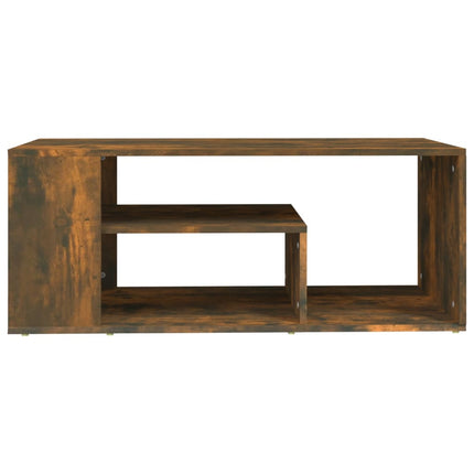 Soffbord rökfärgad ek 100x50x40 cm konstruerat trä