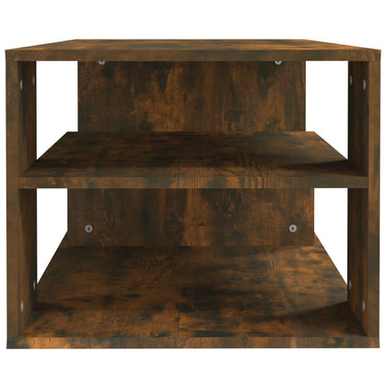 Soffbord rökfärgad ek 100x50x40 cm konstruerat trä