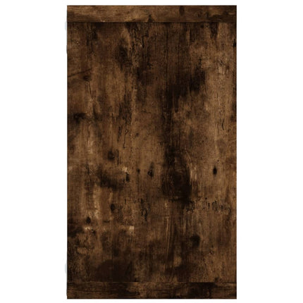Vägghyllor 4 st rökfärgad ek 80x15x26,5 cm konstruerat trä