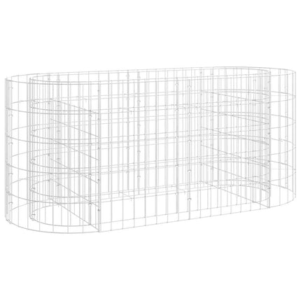Planteringsgabion galvaniserat järn 120x50x50 cm