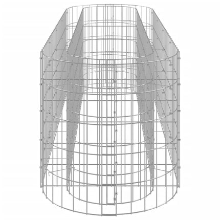 Planteringsgabion galvaniserat järn 190x50x50 cm