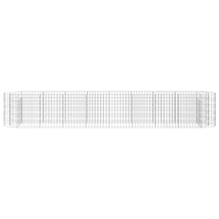 Planteringsgabion galvaniserat järn 330x50x50 cm