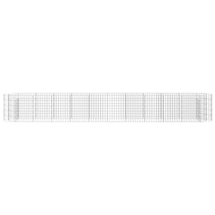 Planteringsgabion galvaniserat järn 400x50x50 cm