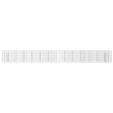 Planteringsgabion galvaniserat järn 470x50x50 cm