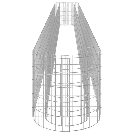 Planteringsgabion galvaniserat järn 540x50x50 cm