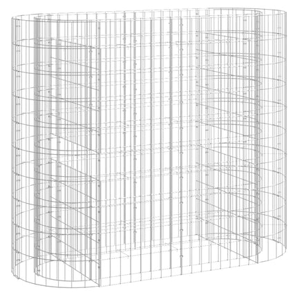 Planteringsgabion galvaniserat järn 120x50x100 cm