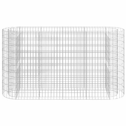 Planteringsgabion galvaniserat järn 190x50x100 cm