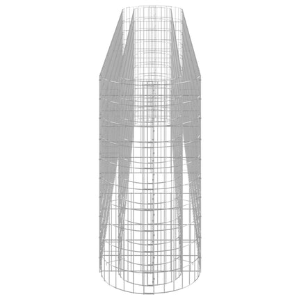 Planteringsgabion galvaniserat järn 330x50x100 cm