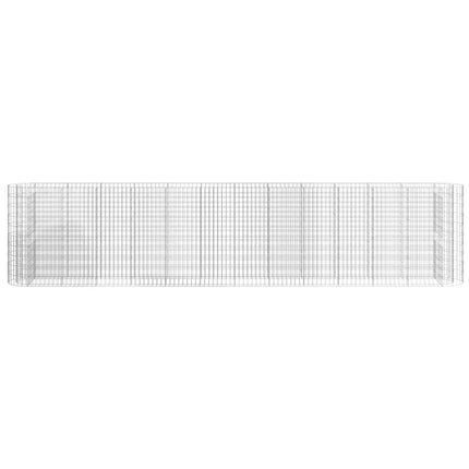 Planteringsgabion galvaniserat järn 470x50x100 cm