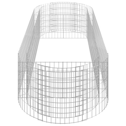 Planteringsgabion galvaniserat järn 300x100x50 cm