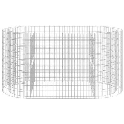 Planteringsgabion galvaniserat järn 200x100x100 cm