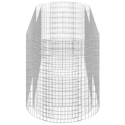 Planteringsgabion galvaniserat järn 300x100x100 cm