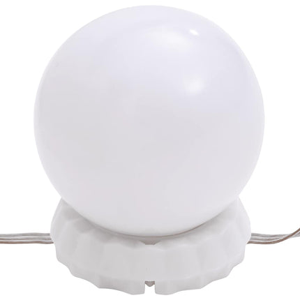 Spegel med LED-lampor 40x20 cm glas oval