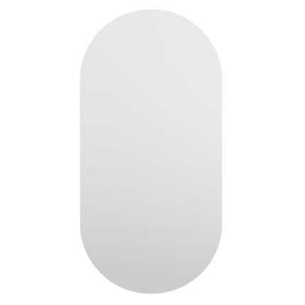 Spegel med LED-lampor 60x30 cm glas oval